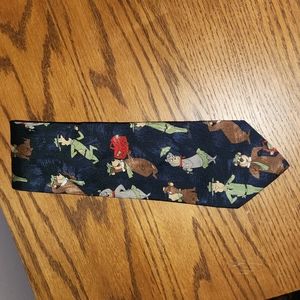 Vintage 1993 Boccola Yogi Bear necktie Hanna Barbera Productions